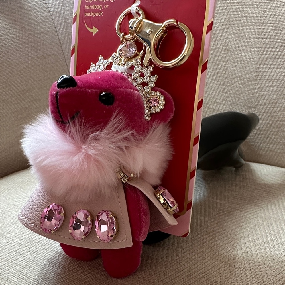 Piper Pink Royal Bear Keychain - Picture 5 of 10